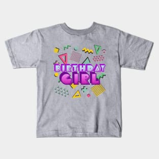 Birthday Girl // 80s Style Graphic Tee Kids T-Shirt